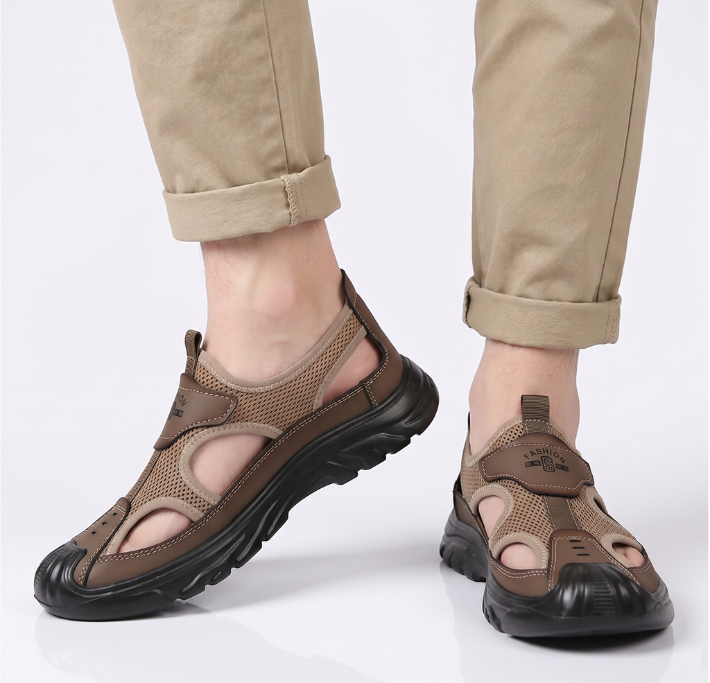 🔥 Oferta por tiempo limitado 🦶 Sandalias para hombre ✅, cómodas y transpirables, antideslizantes + soporte para el arco del pie. La elección perfecta para tus paseos de verano 👣