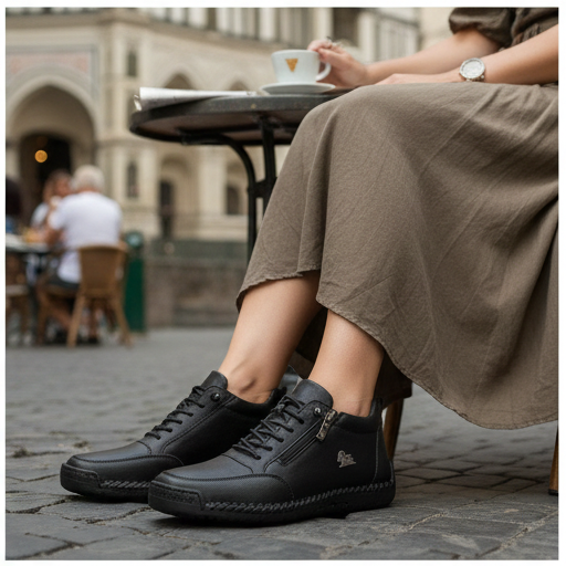 🔥 -50% DTO. | Zapatos Ergonómicos de Piel Premium 👞 Antideslizantes e Impermeables (Soporte Plantar, Unisex)