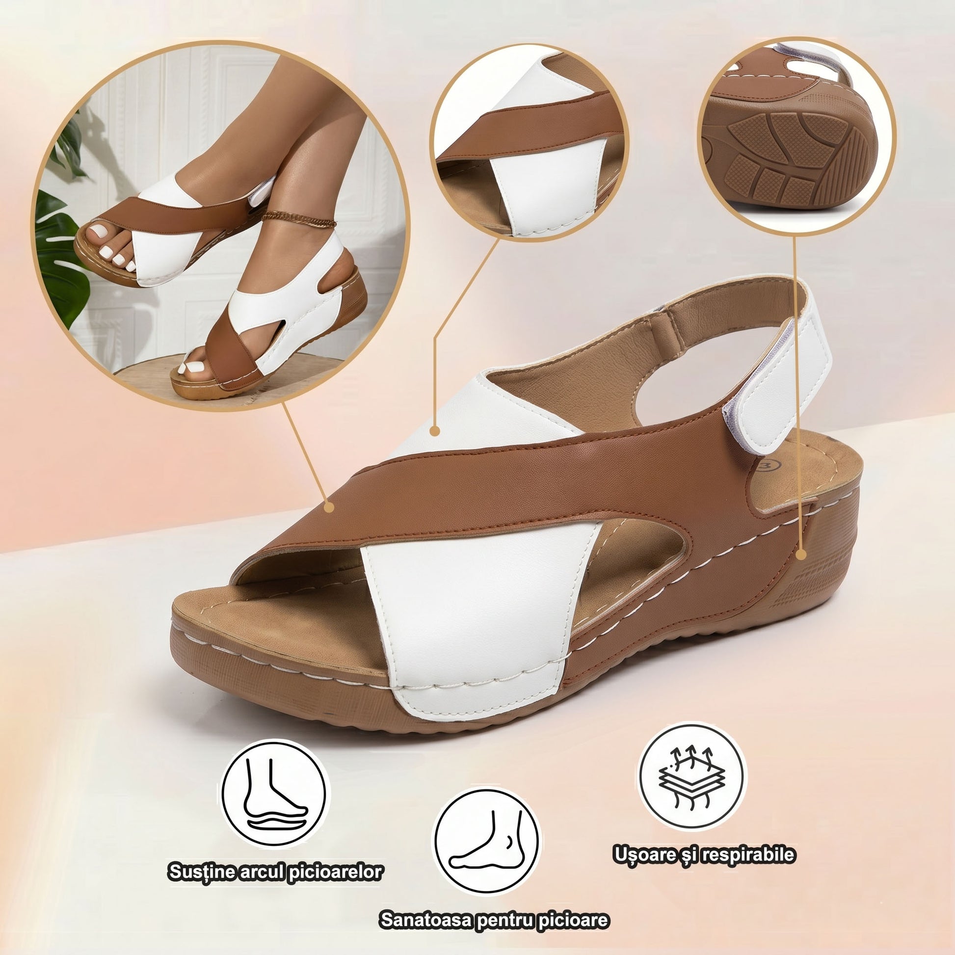 ⏰️Nu rata reducerea noastră de 50%! ✅ Sandale de înaltă calitate 🦶 Model nou de vară - impermeabile și antiderapante 🔴 ușoare și elegante, potrivite pentru orice ocazie.