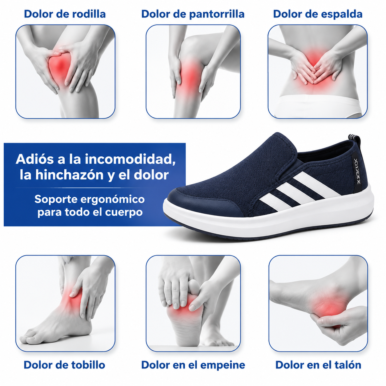 🔥 Zapatos ortopédicos con diseño ergonómico. ⏰ Malla ligera y transpirable. 👞 Tallas completas: camina con confianza