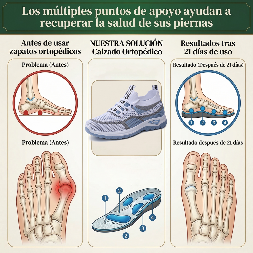 🔥Oferta especial por tiempo limitado🔥 Zapatos ortopédicos de malla para mujer: soporte para el arco, antideslizantes y con absorción de impactos 👟 Cada paso es fácil y cómodo, dile adiós al dolor ✅