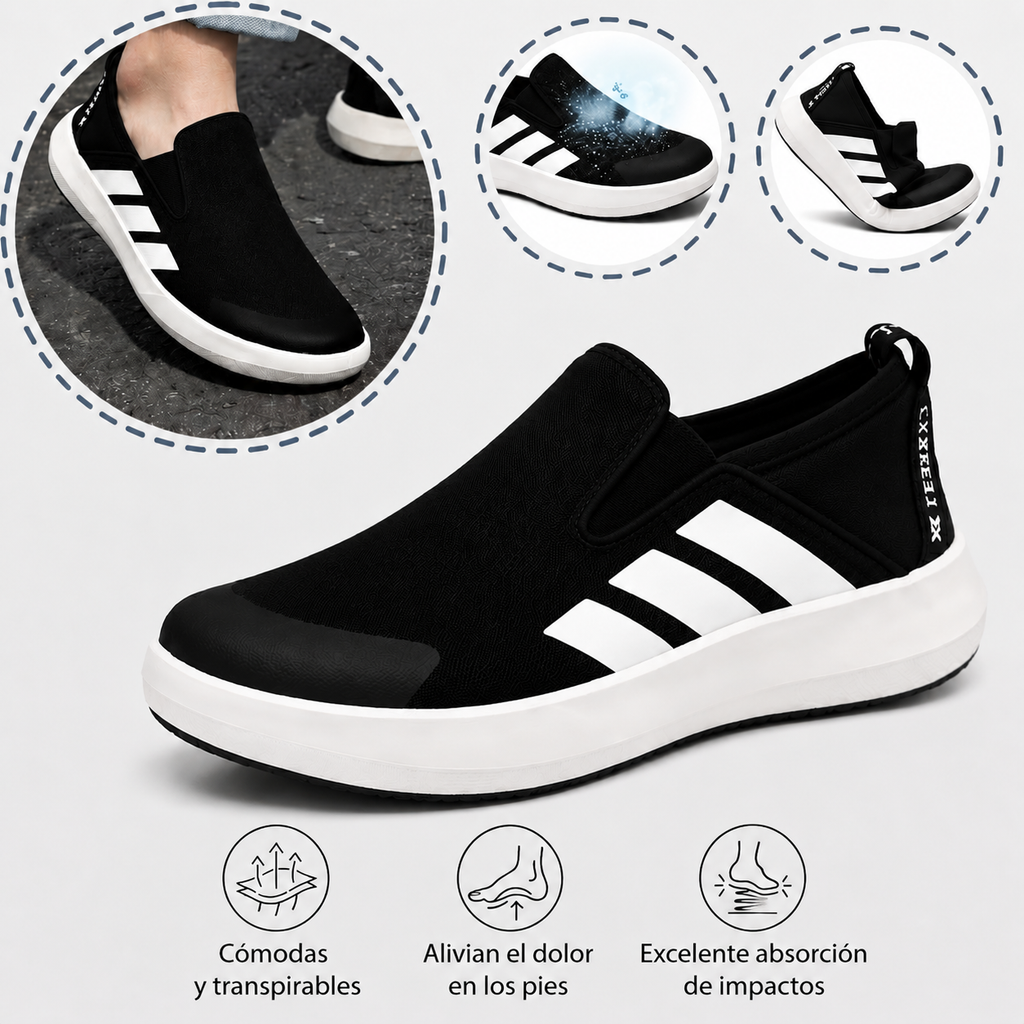 🔥 Zapatos ortopédicos con diseño ergonómico. ⏰ Malla ligera y transpirable. 👞 Tallas completas: camina con confianza