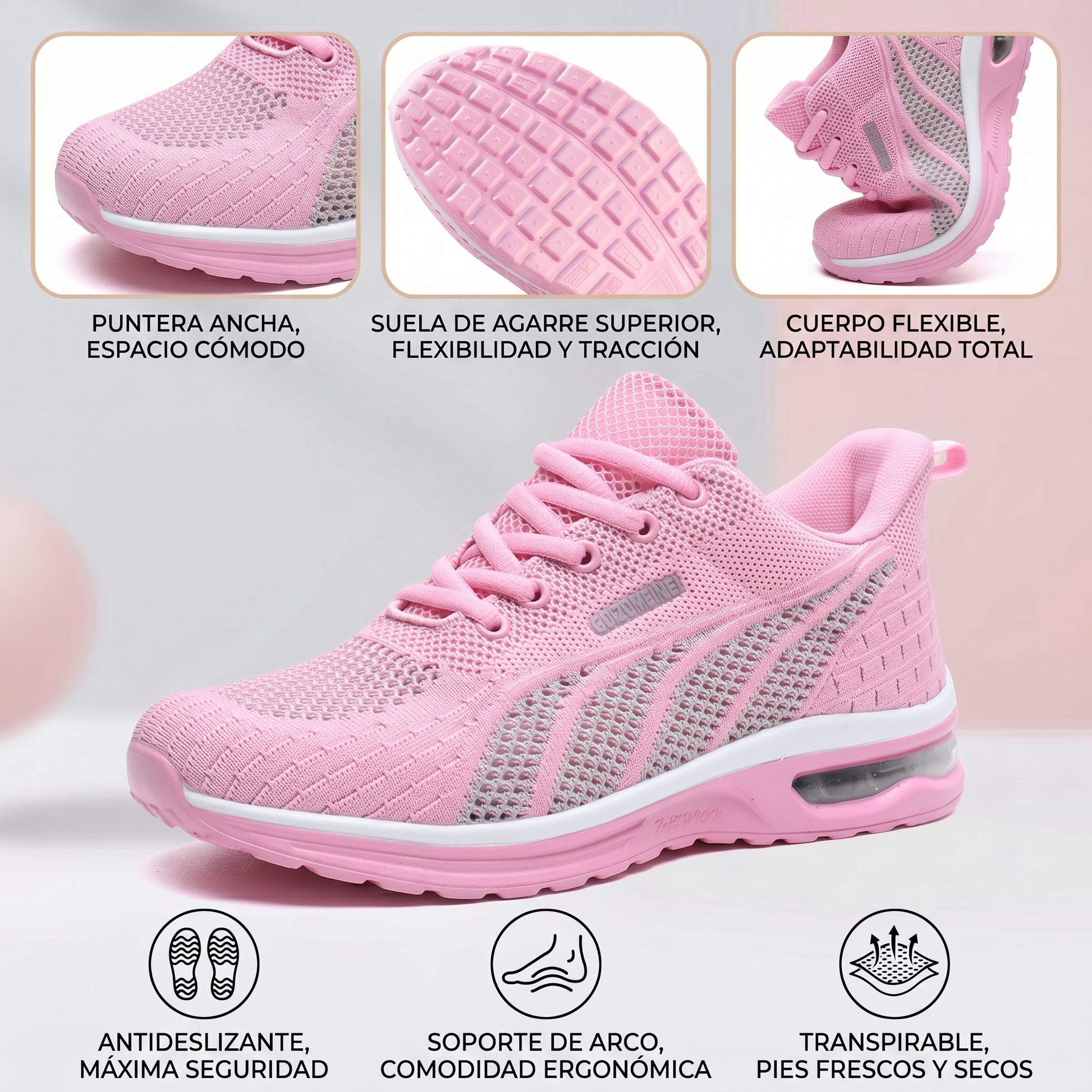 🔥 ¡-60% de descuento! ⏰ Elegantes zapatos ortopédicos para mujer — Diseño ergonómico ✅ Transpirables y antideslizantes, soporte superior 🦶 — Alivian eficazmente el dolor de pies