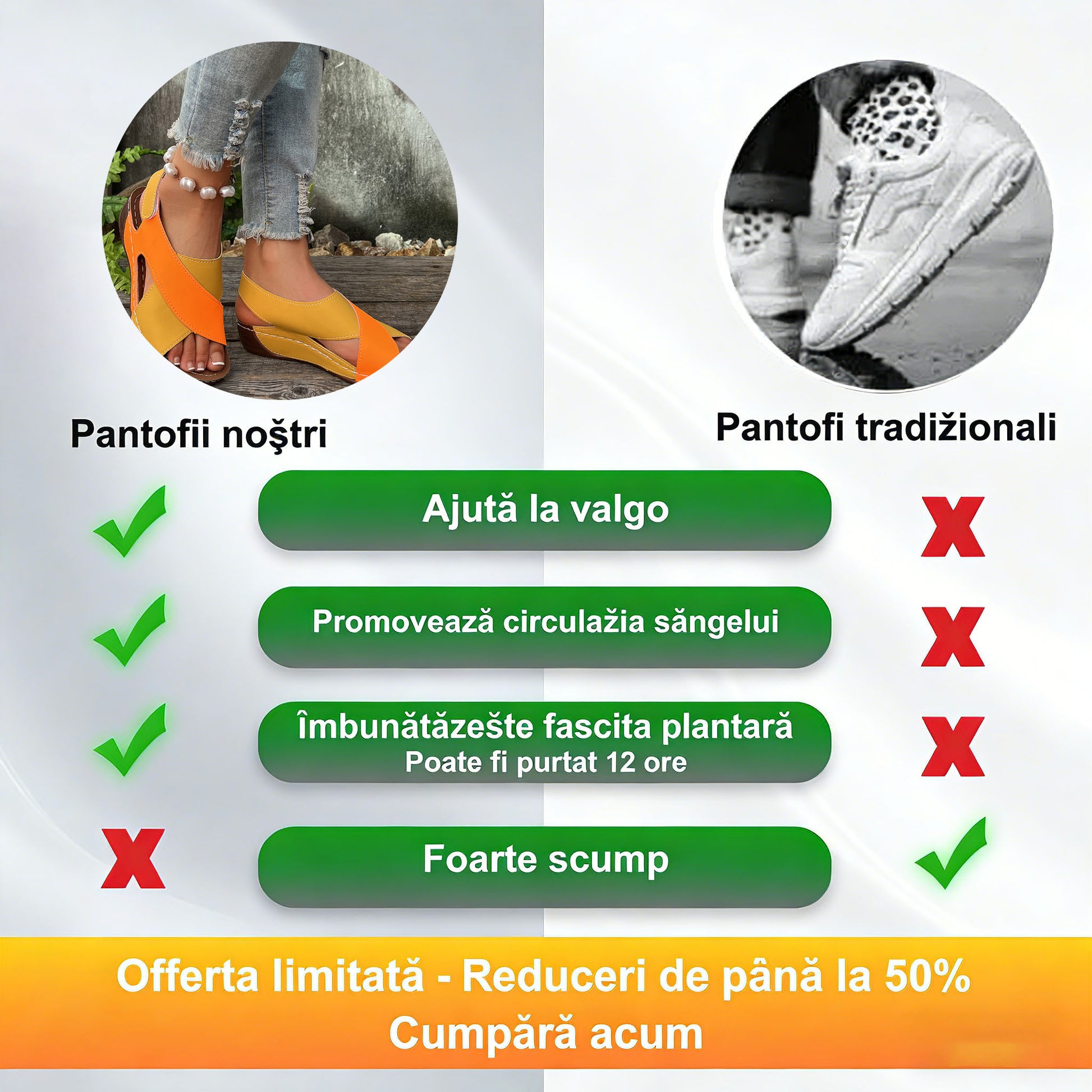 ⏰️Nu rata reducerea noastră de 50%! ✅ Sandale de înaltă calitate 🦶 Model nou de vară - impermeabile și antiderapante 🔴 ușoare și elegante, potrivite pentru orice ocazie.
