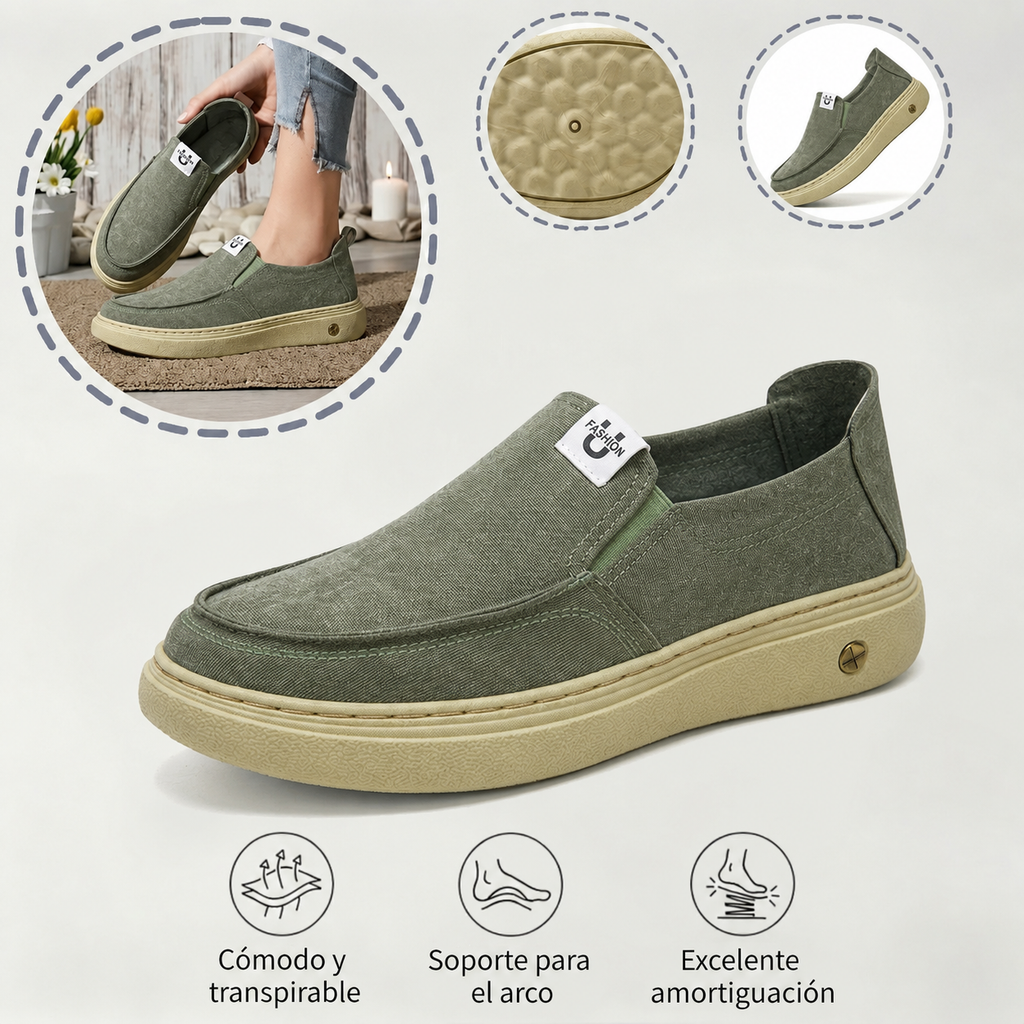 🎉 ¡50% de descuento hoy! Zapatos cómodos para hombre 👞 Ultraligeros y transpirables ✅ Soporte para el arco · Comodidad durante todo el día