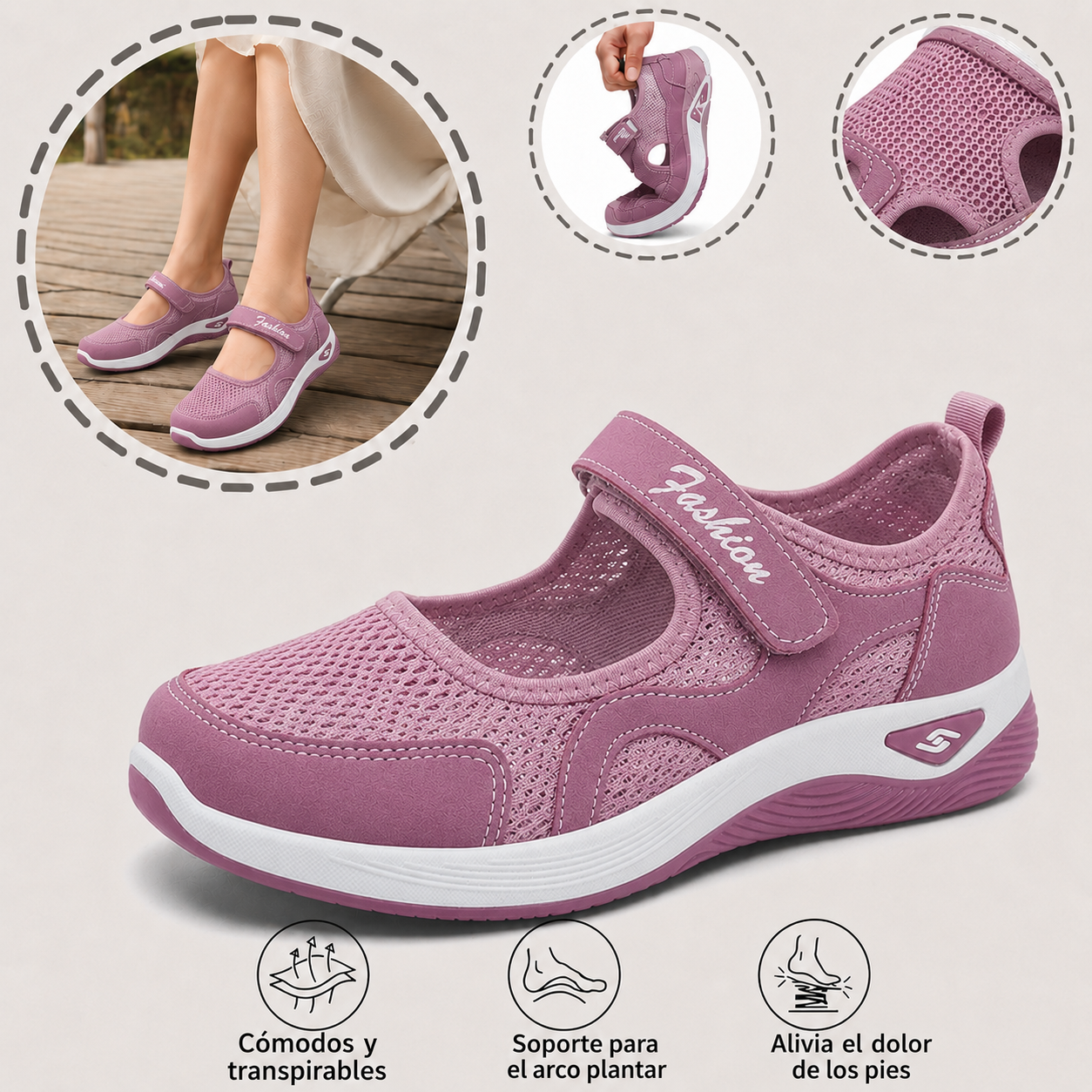 ⏰ ¡Último día – 50% de descuento! ¡No te lo pierdas! Zapatos ortopédicos con diseño ergonómico y función de amortiguación de impactos ✅ Zapatos ortopédicos saludables diseñados especialmente para mujeres europeas