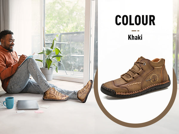 (🔥 50% de descuento - ¡No te lo pierdas!) Zapatos de piel de becerro premium - Zapatos ortopédicos - 👞 Impermeables y antideslizantes (soporte de arco para caminar más fácilmente)