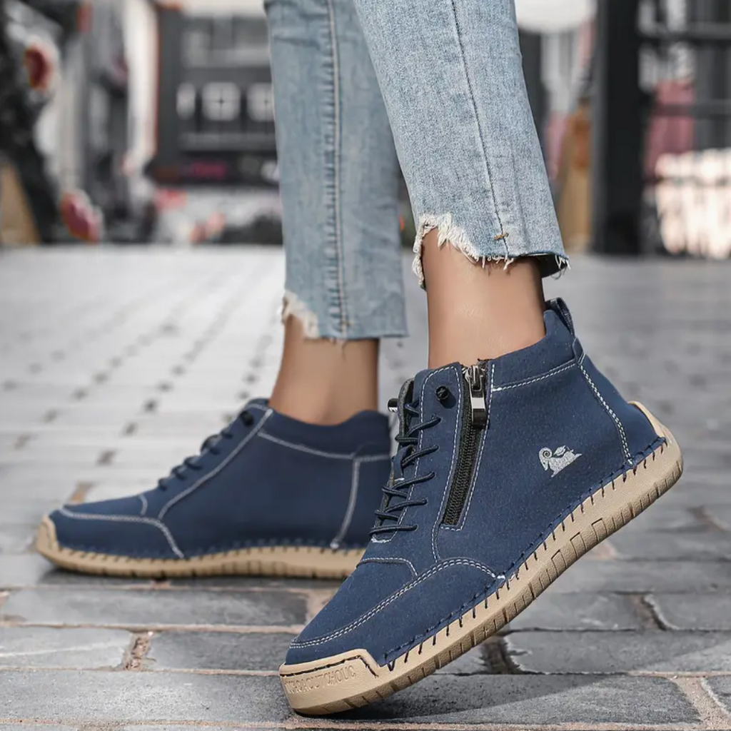 🔥 -50% DTO. | Zapatos Ergonómicos de Piel Premium 👞 Antideslizantes e Impermeables (Soporte Plantar, Unisex)