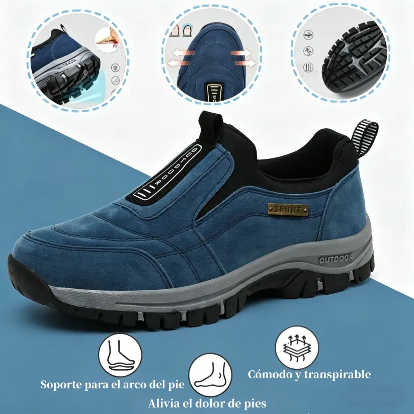 🔥 ¡Oferta especial de hoy: 50 % de descuento! 👞 Zapatos ortopédicos de ante de alta calidad para hombre ✅ Alivian el dolor de pies ✅ Soporte para el arco plantar: comodidad durante todo el día