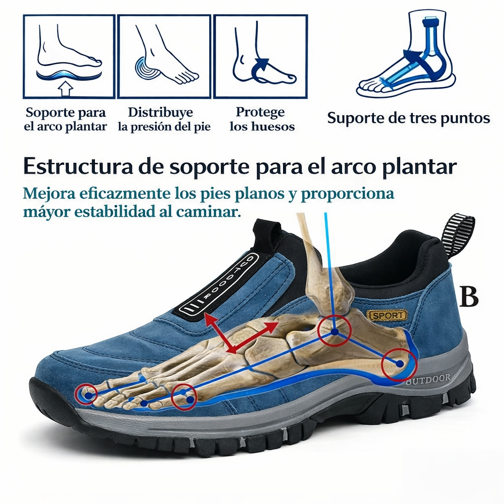 🔥 ¡Oferta especial de hoy: 50 % de descuento! 👞 Zapatos ortopédicos de ante de alta calidad para hombre ✅ Alivian el dolor de pies ✅ Soporte para el arco plantar: comodidad durante todo el día
