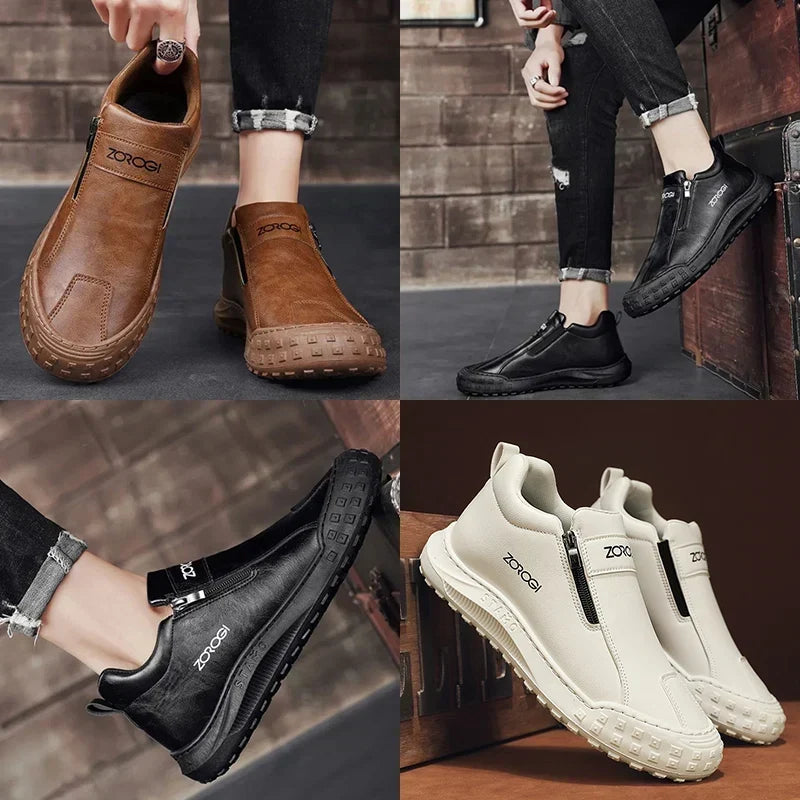 (🎉Último día para aprovechar el descuento del 40 %, ¡no te lo pierdas!) 🐂Zapatos ortopédicos para hombre, confeccionados en piel de becerro australiana👞 Piel ✅Cosidos a mano, soporte plantar: caminata cómoda, alivian el dolor