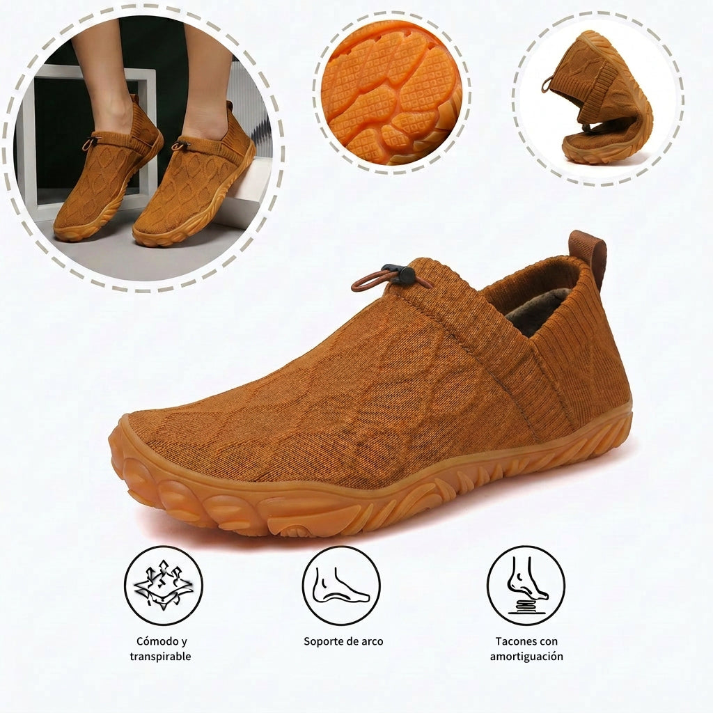 Zapatillas deportivas ortopédicas de malla: con soporte para el arco del pie, que alivia el dolor; amortiguación suave.