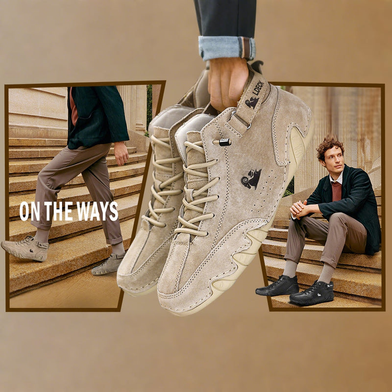 (🔥50% de descuento hoy - ¡No te lo pierdas! ⏰) Zapatos casuales KEENPE® hechos a mano, suaves y cómodos, antideslizantes e impermeables, con diseño ergonómico para aliviar el dolor de pies. Unisex.