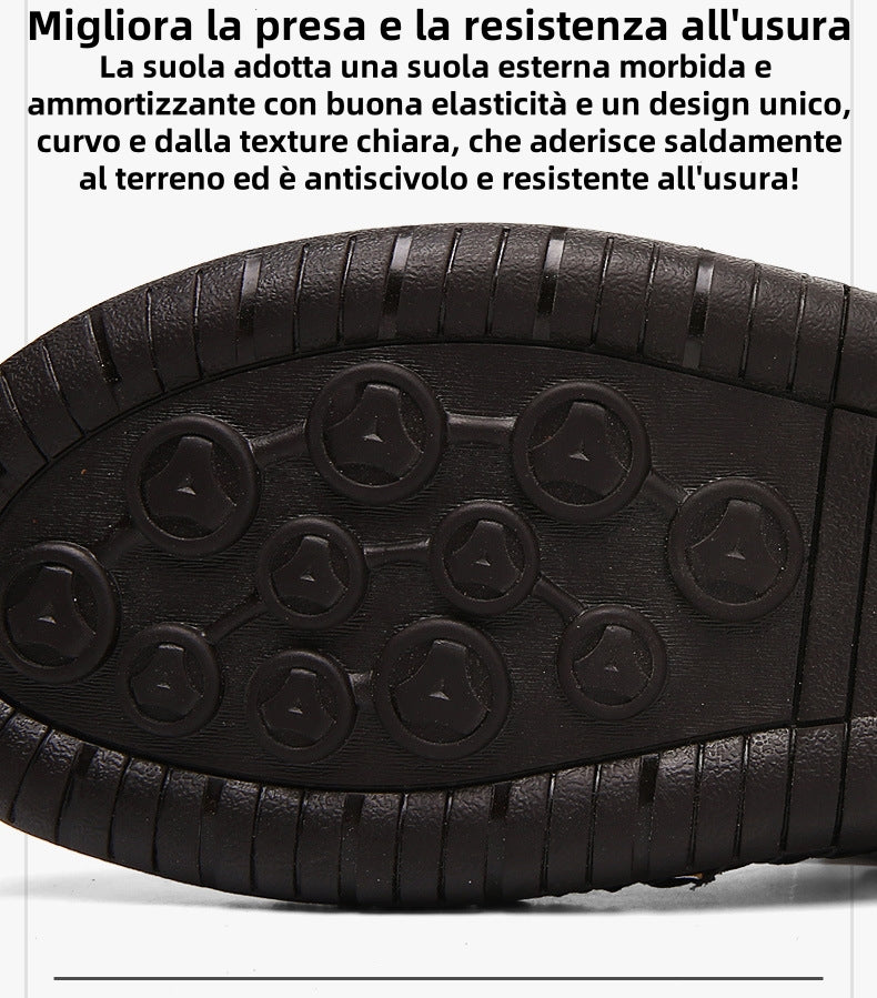 【⏰Ultimo giorno, sconto del 70%! Da non perdere!】Sandali ortopedici ergonomici realizzati in pelle di vacchetta australiana,✅progettati appositamente per gli uomini europei.