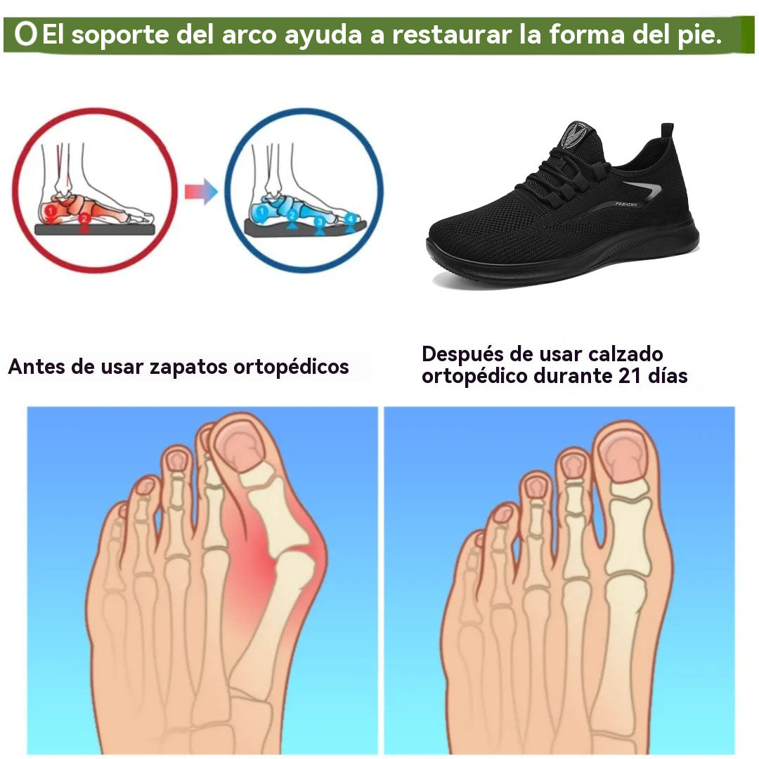 Coesses® | ¡50% de descuento hoy! ¡No te lo pierdas! Zapatillas informales transpirables, suaves y antideslizantes con diseño ergonómico.