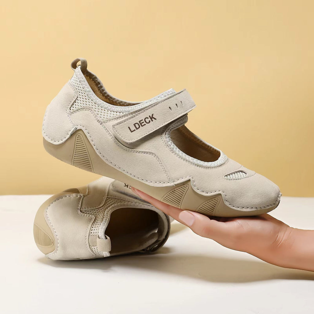 🌸🎉Trendy Must-Have! Only a Few Left!✨🥿💫Women's Daily Comfortable Breathable Lightweight Corrective Slip-On Walking Shoes| Tie Shoeswomans Barefoot Shoes