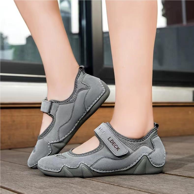 🌸🎉Trendy Must-Have! Only a Few Left!✨🥿💫Women's Daily Comfortable Breathable Lightweight Corrective Slip-On Walking Shoes| Tie Shoeswomans Barefoot Shoes