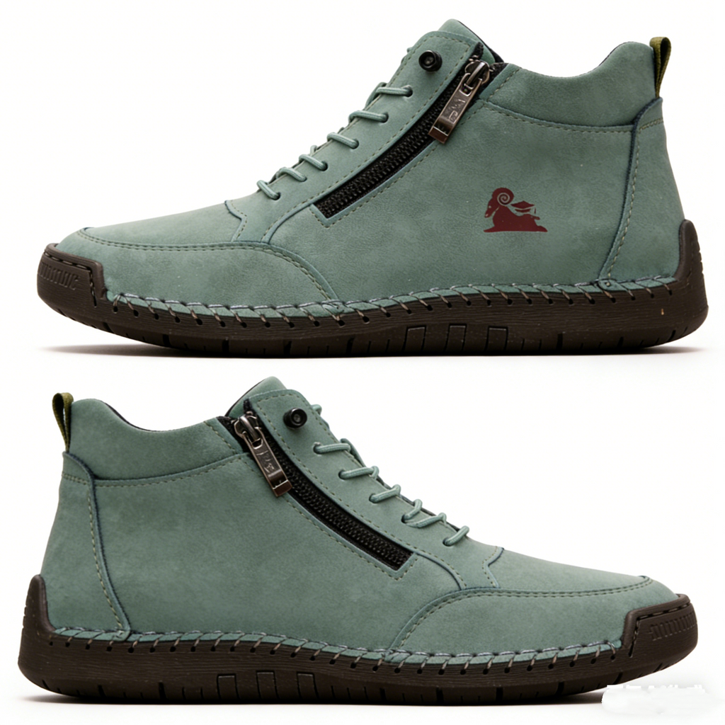(🔥 50% de descuento - ¡No te lo pierdas!) Zapatos de piel de becerro seleccionados - Zapatos ortopédicos - 👞 - Duraderos, antideslizantes e impermeables (soporte de arco, alivio del dolor, unisex)