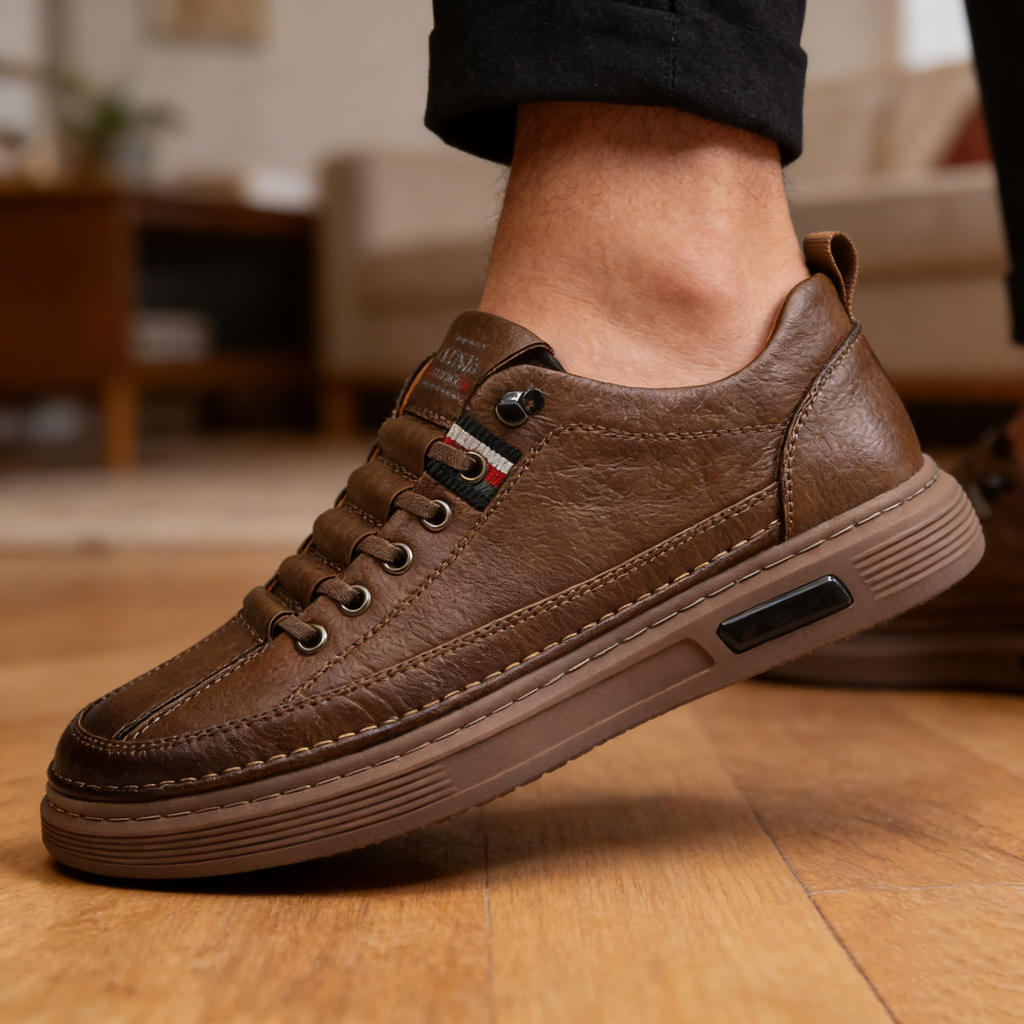 🔥Zapatos ortopédicos cosidos a mano de piel de becerro australiana👞✅Soporte para el arco del pie: alivia el dolor de pies✅Imprescindibles para hombres: impermeables y antideslizantes✅