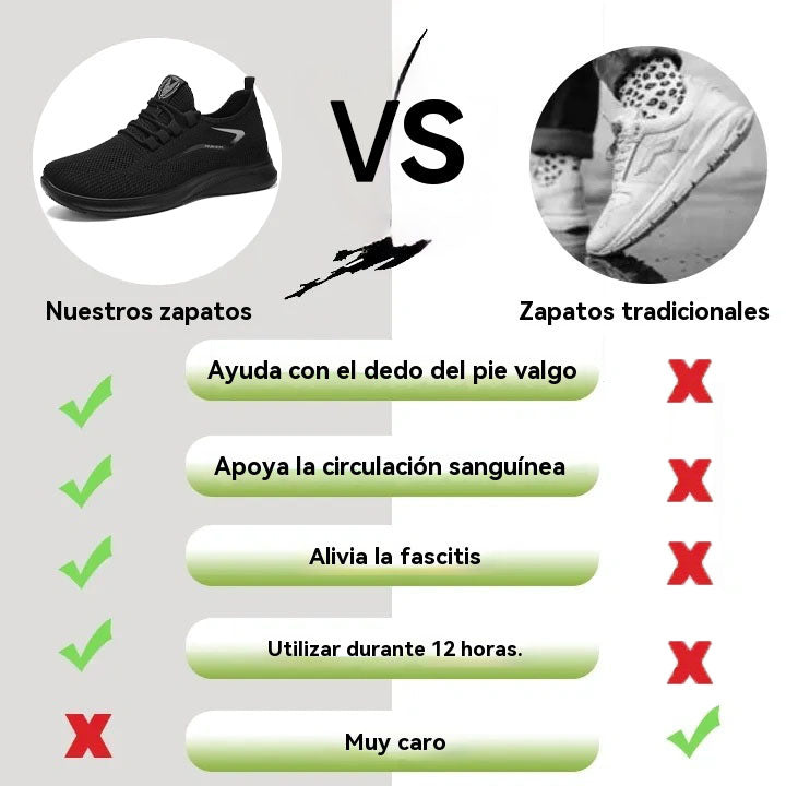 Coesses® | ¡50% de descuento hoy! ¡No te lo pierdas! Zapatillas informales transpirables, suaves y antideslizantes con diseño ergonómico.