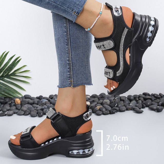 【⏰¡Hoy con un 60% de descuento! ¡No te lo pierdas!】Nuevas sandalias de moda para 2026✅Punta ancha + Ajuste con velcro + Amortiguación de aire + 🔴Soporte de arco multipunto