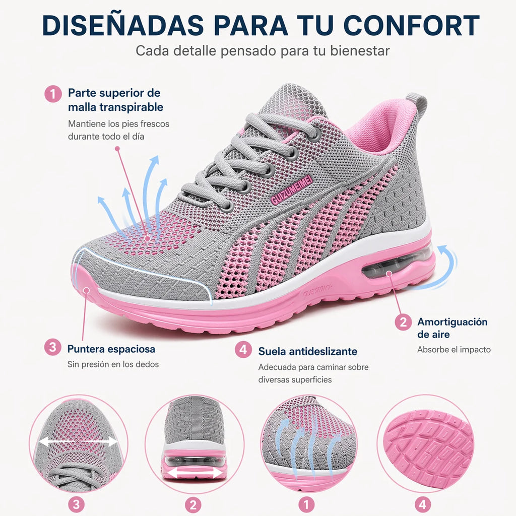 ¡50% de descuento por tiempo limitado! 🔥 Zapatos para mujer, ligeros y cómodos: perfectos para usar todo el día, fáciles de poner y quitar. ✅ Impermeables y antideslizantes.