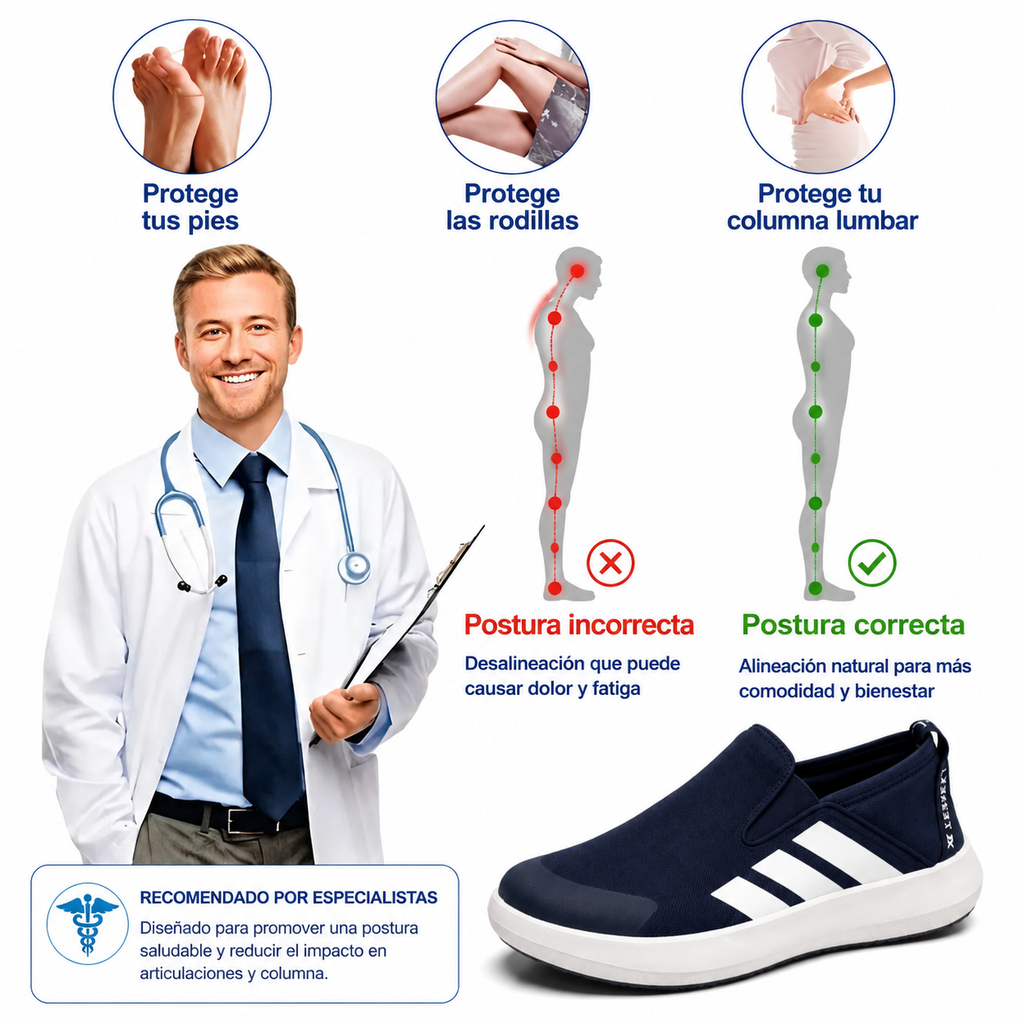 🔥 Zapatos ortopédicos con diseño ergonómico. ⏰ Malla ligera y transpirable. 👞 Tallas completas: camina con confianza