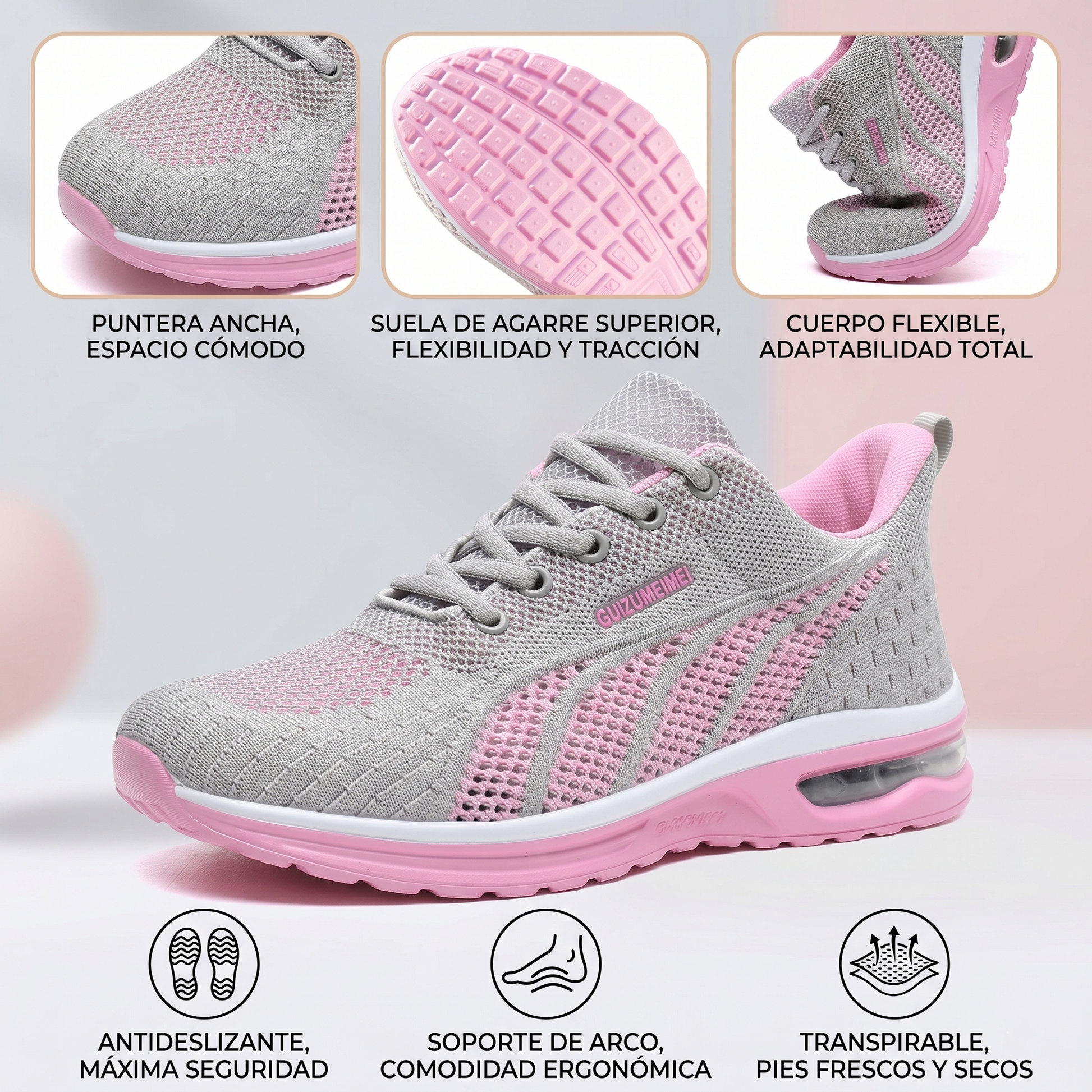 🔥 ¡-60% de descuento! ⏰ Elegantes zapatos ortopédicos para mujer — Diseño ergonómico ✅ Transpirables y antideslizantes, soporte superior 🦶 — Alivian eficazmente el dolor de pies