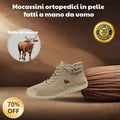 🐂 Scarpe da uomo in pelle di vitello prodotte in Australia 👞 Cucite a mano, facili da indossare e da togliere ✅ Supporto dell'arco plantare, sollievo dal dolore - camminare confortevole