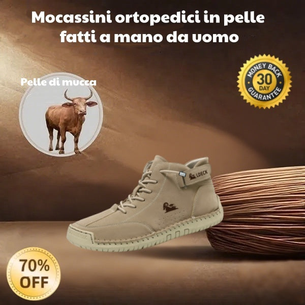 🐂 Scarpe da uomo in pelle di vitello prodotte in Australia 👞 Cucite a mano, facili da indossare e da togliere ✅ Supporto dell'arco plantare, sollievo dal dolore - camminare confortevole
