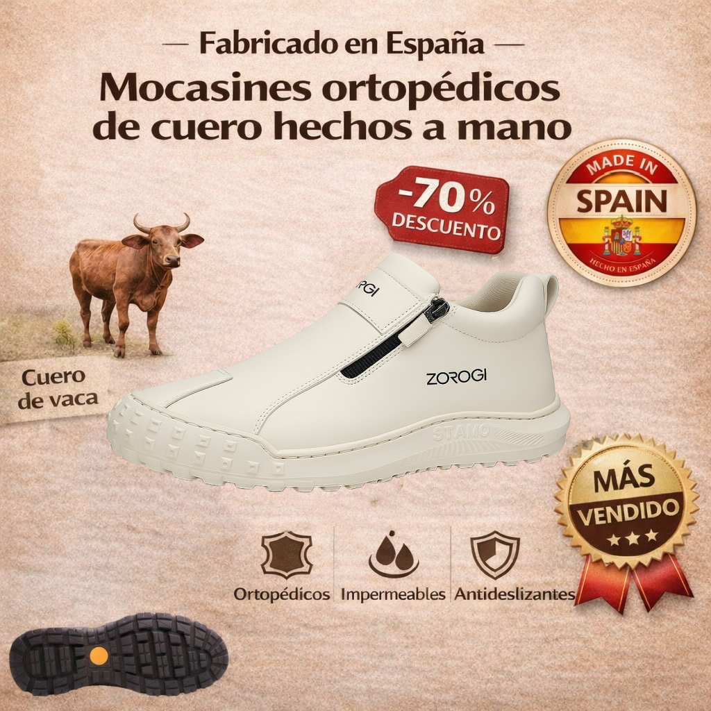 ⏰ Compra uno y llévate otro gratis 🔥 Zapatos de hombre de cuero genuino hechos a mano 🐂 Cómodos para largas caminatas | Soporte resistente ✅ Varios tamaños disponibles