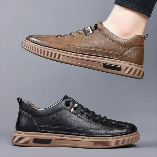 🔥Zapatos ortopédicos cosidos a mano de piel de becerro australiana👞✅Soporte para el arco del pie: alivia el dolor de pies✅Imprescindibles para hombres: impermeables y antideslizantes✅