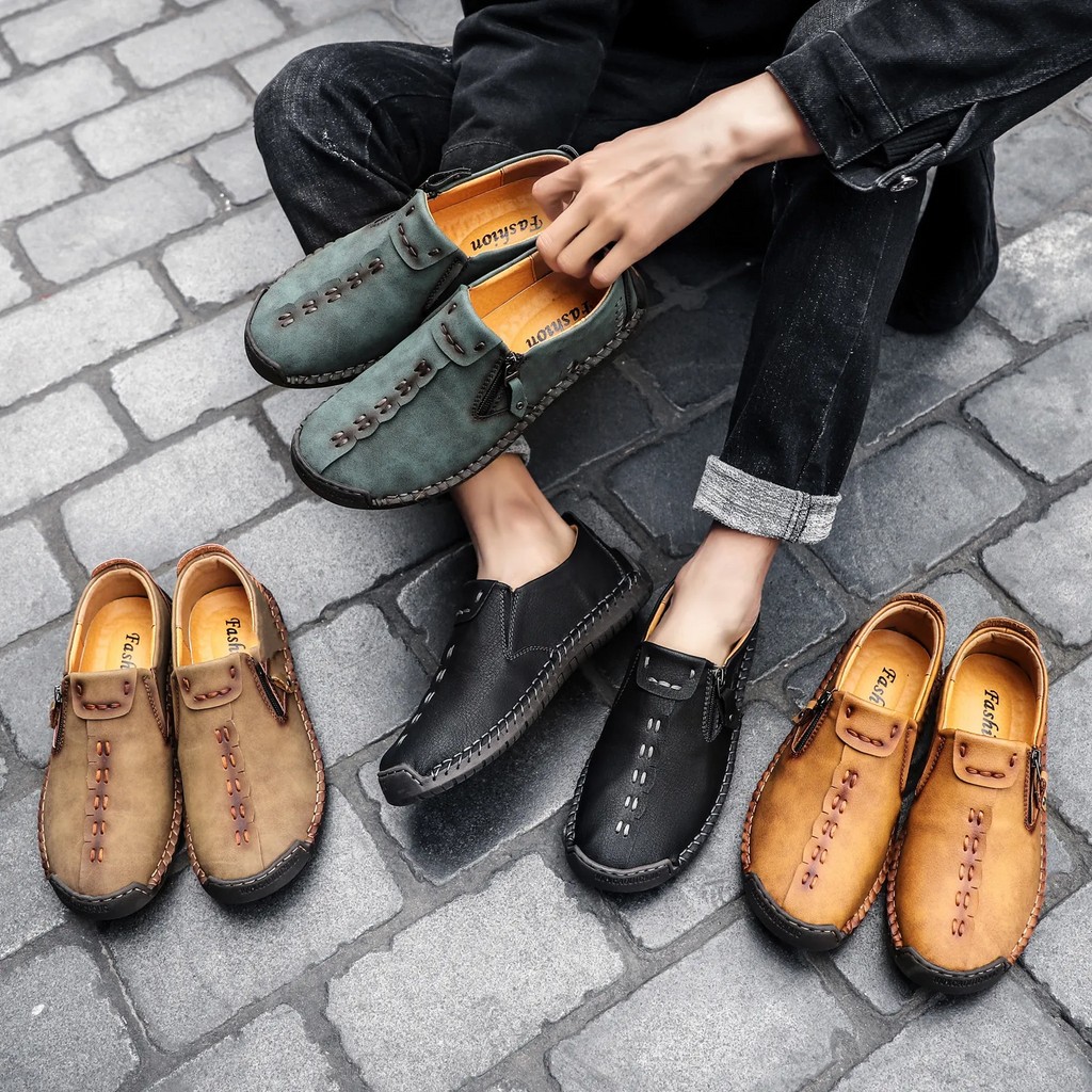 🎉 ¡Último día! ¡50% de descuento! ✅ Zapatos ortopédicos diseñados para personas con problemas en los pies, hechos de piel de becerro australiana. 👞 Proporcionan soporte para el arco del pie y alivian el dolor de espalda, articulaciones y pies.