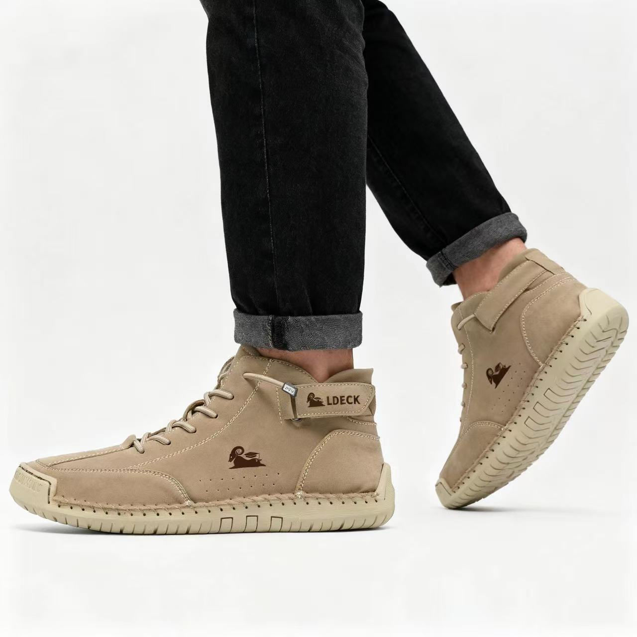 🐂 Scarpe da uomo in pelle di vitello prodotte in Australia 👞 Cucite a mano, facili da indossare e da togliere ✅ Supporto dell'arco plantare, sollievo dal dolore - camminare confortevole