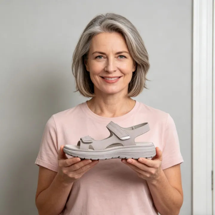 🎁¡Último día con un 50% de descuento! ¡No te lo pierdas! ⏰Alivia el dolor de pies y la fascitis: zapatos ortopédicos cómodos y frescos🔴