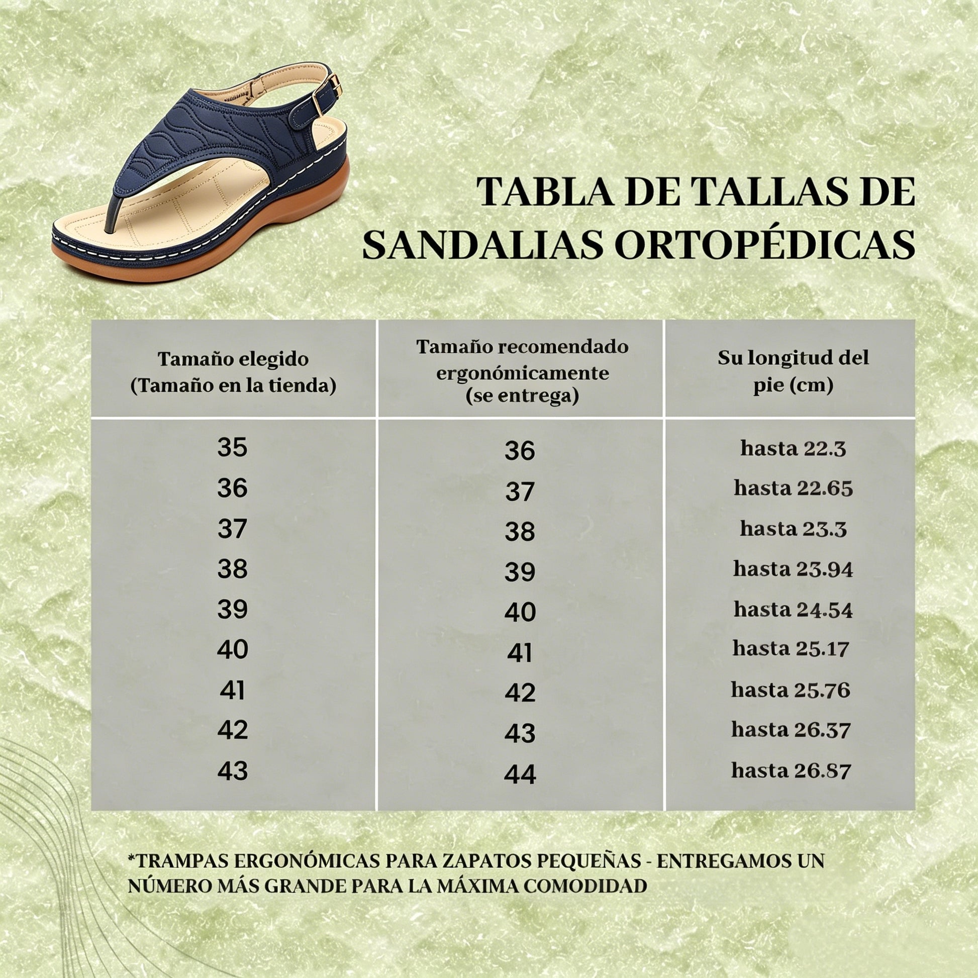 OrthoComfort - Sandalias ergonómicas para mujer que alivian el dolor