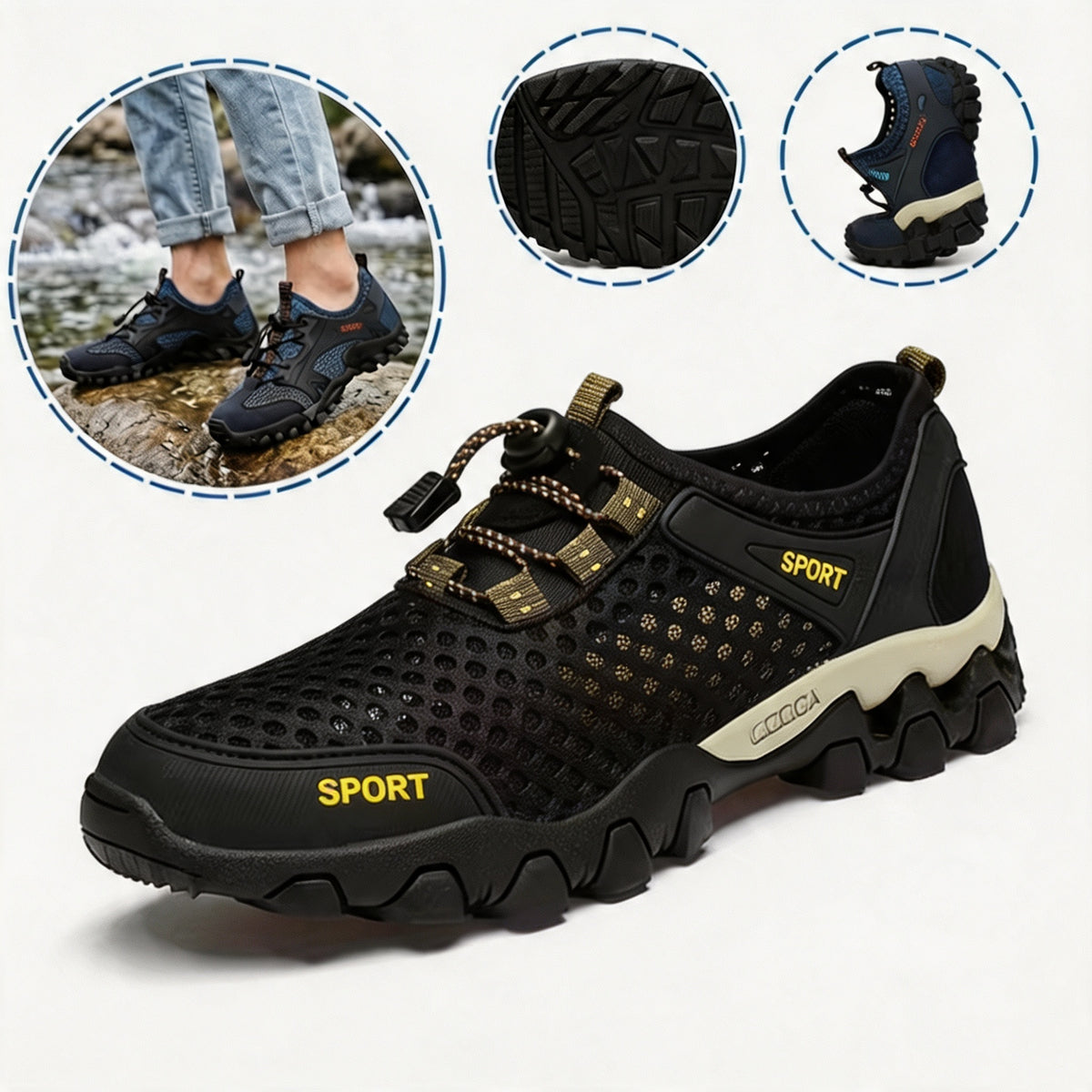 【🎁Ultimo giorno a metà prezzo! Non perdete l'occasione!】Sandali ortopedici e ammortizzanti dal design ergonomico per un'esperienza di camminata più confortevole👞