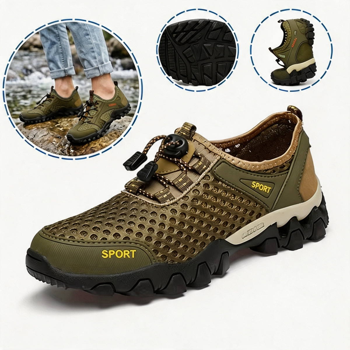 【🎁Ultimo giorno a metà prezzo! Non perdete l'occasione!】Sandali ortopedici e ammortizzanti dal design ergonomico per un'esperienza di camminata più confortevole👞