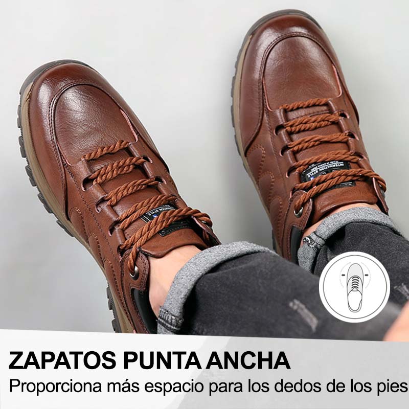 Zapatos de piel italiana Optimumto® | Suaves y cómodos | El soporte del arco facilita el caminar