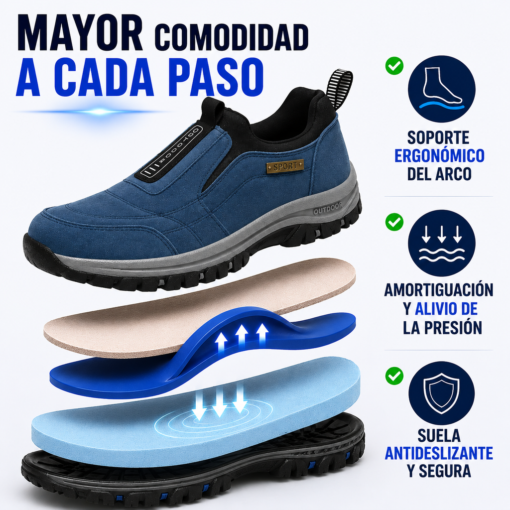 🔥 ¡Oferta especial de hoy: 50 % de descuento! 👞 Zapatos ortopédicos de ante de alta calidad para hombre ✅ Alivian el dolor de pies ✅ Soporte para el arco plantar: comodidad durante todo el día