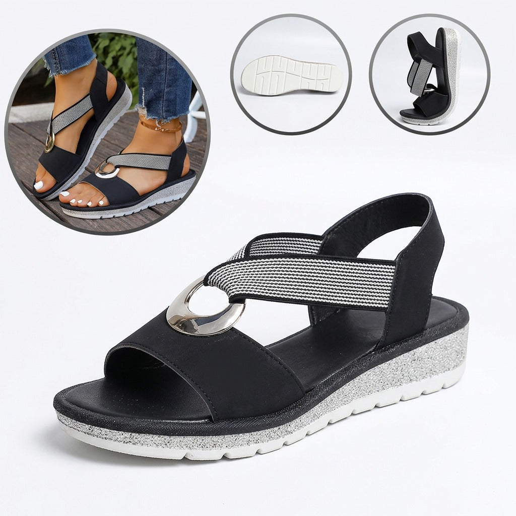 Sandalias ortopédicas ergonómicas — Con soporte para el arco que ayuda a aliviar el dolor de pies, estabilizar el talón y reducir la inestabilidad al caminar