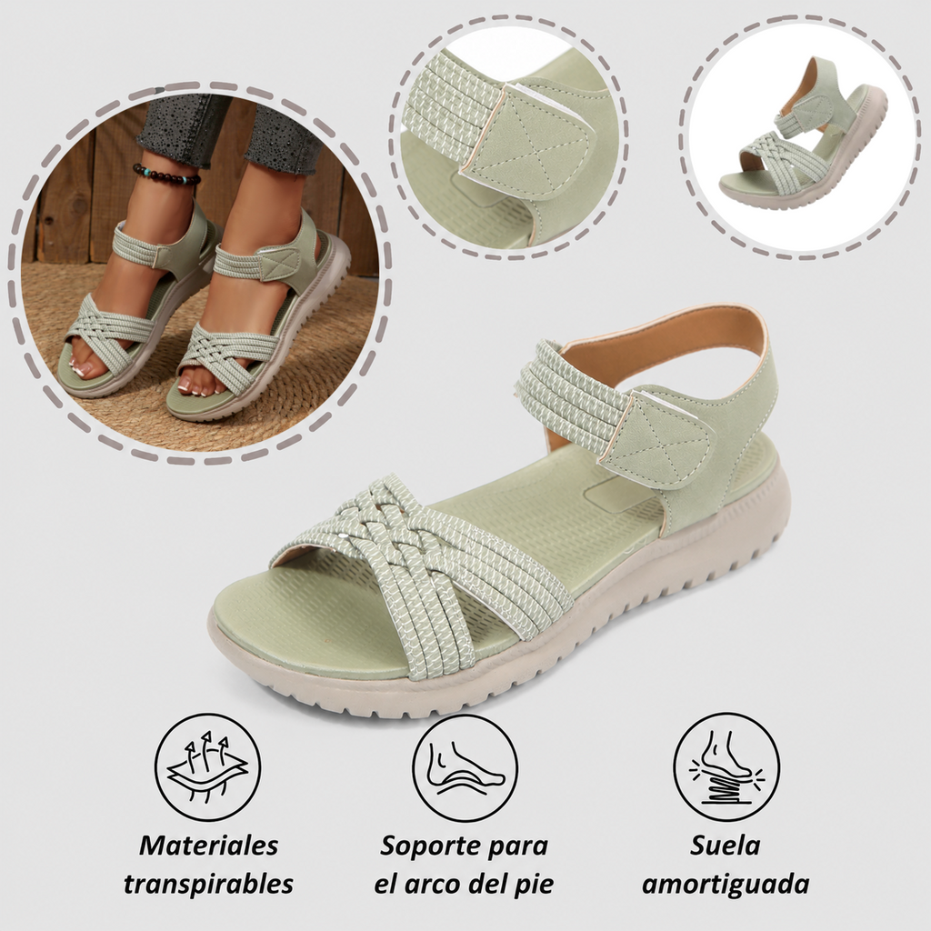 ⏰ ¡Último día! ¡50 % de descuento! ¡No te lo pierdas! ✅️ Sandalias cómodas con soporte para el arco del pie: alivian el dolor de pies y cuentan con un diseño ergonómico.