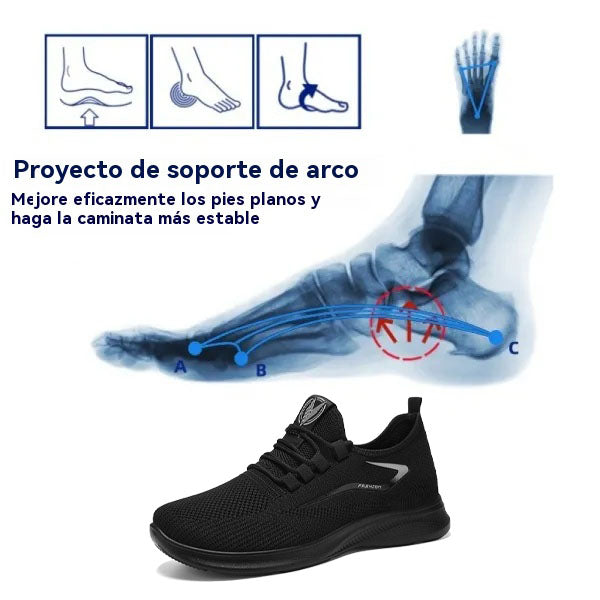 Coesses® | ¡50% de descuento hoy! ¡No te lo pierdas! Zapatillas informales transpirables, suaves y antideslizantes con diseño ergonómico.