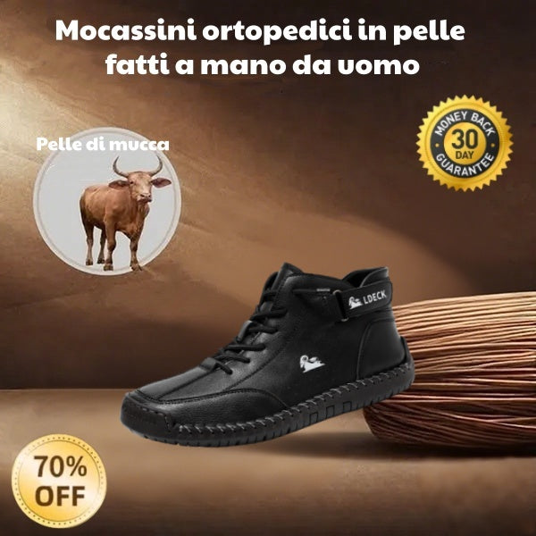 🐂 Scarpe da uomo in pelle di vitello prodotte in Australia 👞 Cucite a mano, facili da indossare e da togliere ✅ Supporto dell'arco plantare, sollievo dal dolore - camminare confortevole