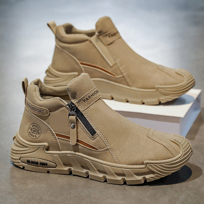 【⏰Hoy 50% de descuento - ¡termina pronto!🔥】Zapatillas de senderismo antideslizantes KEENPE® - Fabricadas en piel de vacuno italiana, con soporte para el arco del pie, cómodas y duraderas, ¡alivian las molestias en los pies!