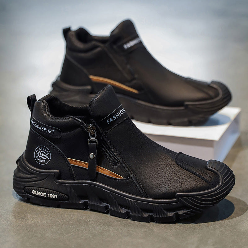 【⏰Hoy 50% de descuento - ¡termina pronto!🔥】Zapatillas de senderismo antideslizantes KEENPE® - Fabricadas en piel de vacuno italiana, con soporte para el arco del pie, cómodas y duraderas, ¡alivian las molestias en los pies!