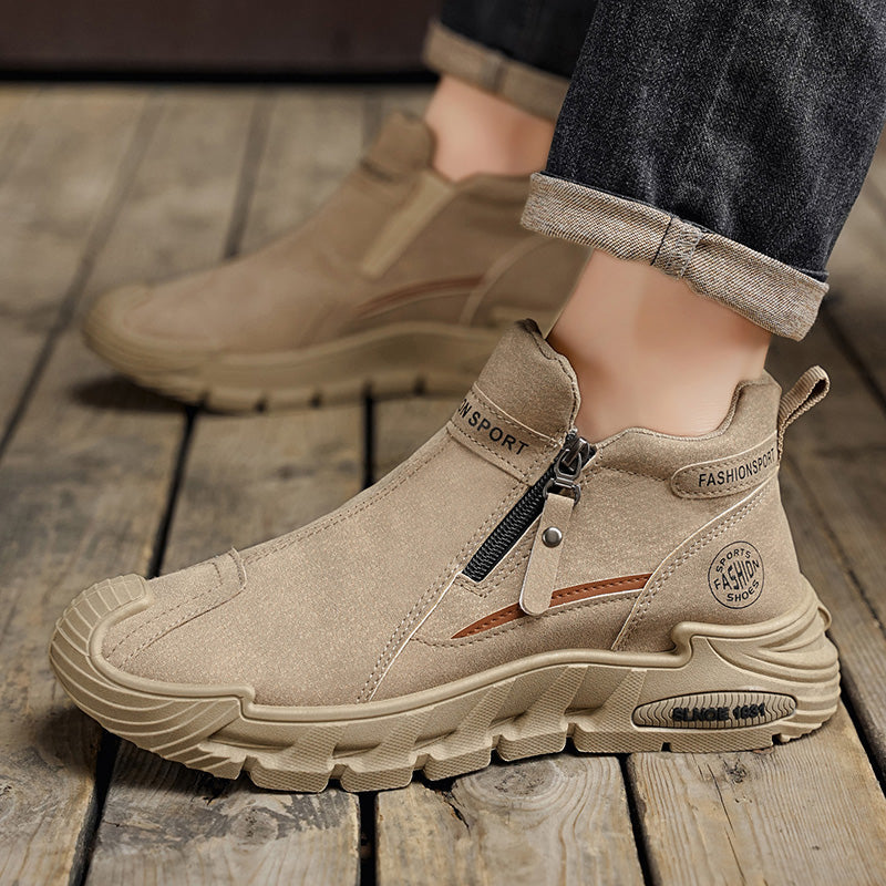 【⏰Hoy 50% de descuento - ¡termina pronto!🔥】Zapatillas de senderismo antideslizantes KEENPE® - Fabricadas en piel de vacuno italiana, con soporte para el arco del pie, cómodas y duraderas, ¡alivian las molestias en los pies!
