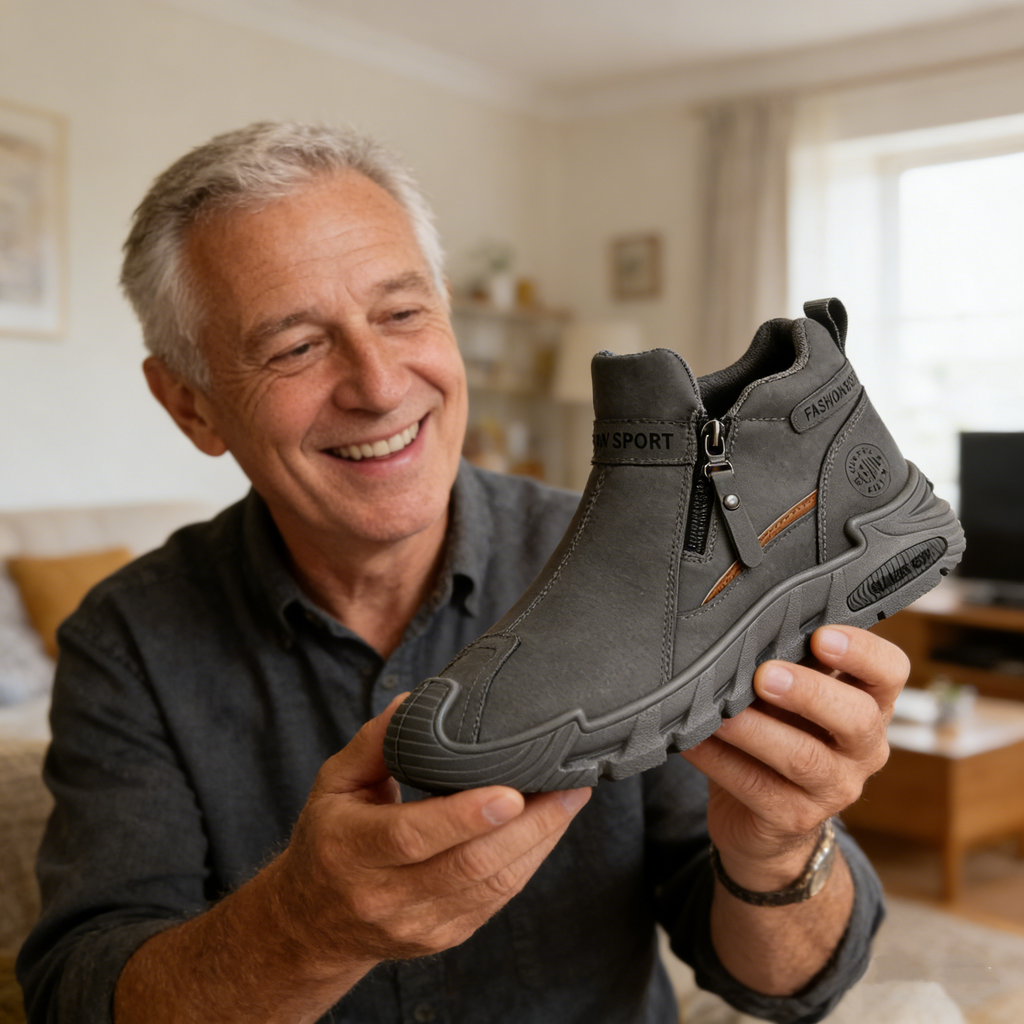 【⏰Hoy 50% de descuento - ¡termina pronto!🔥】Zapatillas de senderismo antideslizantes KEENPE® - Fabricadas en piel de vacuno italiana, con soporte para el arco del pie, cómodas y duraderas, ¡alivian las molestias en los pies!