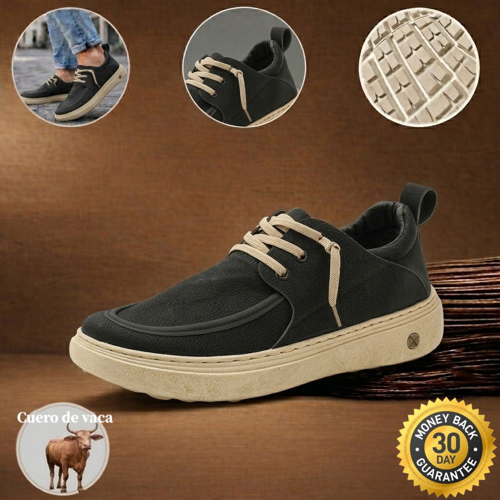 🎉 ¡50% de descuento hoy, termina pronto! 🐂 Zapatos ortopédicos para hombre, hechos a mano con auténtica piel de vaca australiana 👞 Soporte para el arco del pie - Impermeables y antideslizantes ✅ Cómodos para caminar