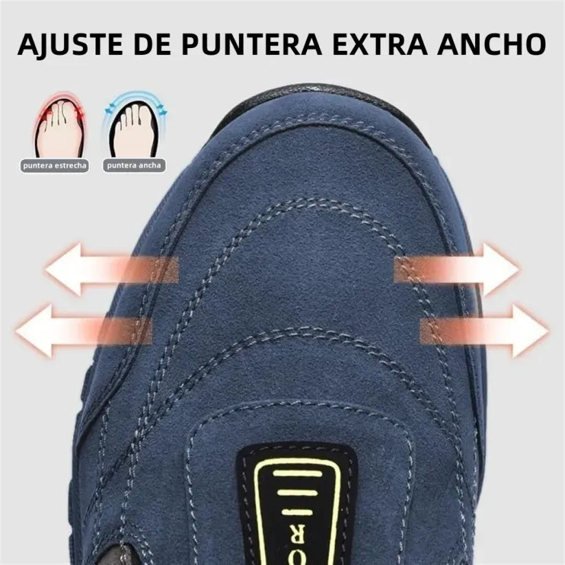 🔥 ¡Oferta especial de hoy: 50 % de descuento! 👞 Zapatos ortopédicos de ante de alta calidad para hombre ✅ Alivian el dolor de pies ✅ Soporte para el arco plantar: comodidad durante todo el día